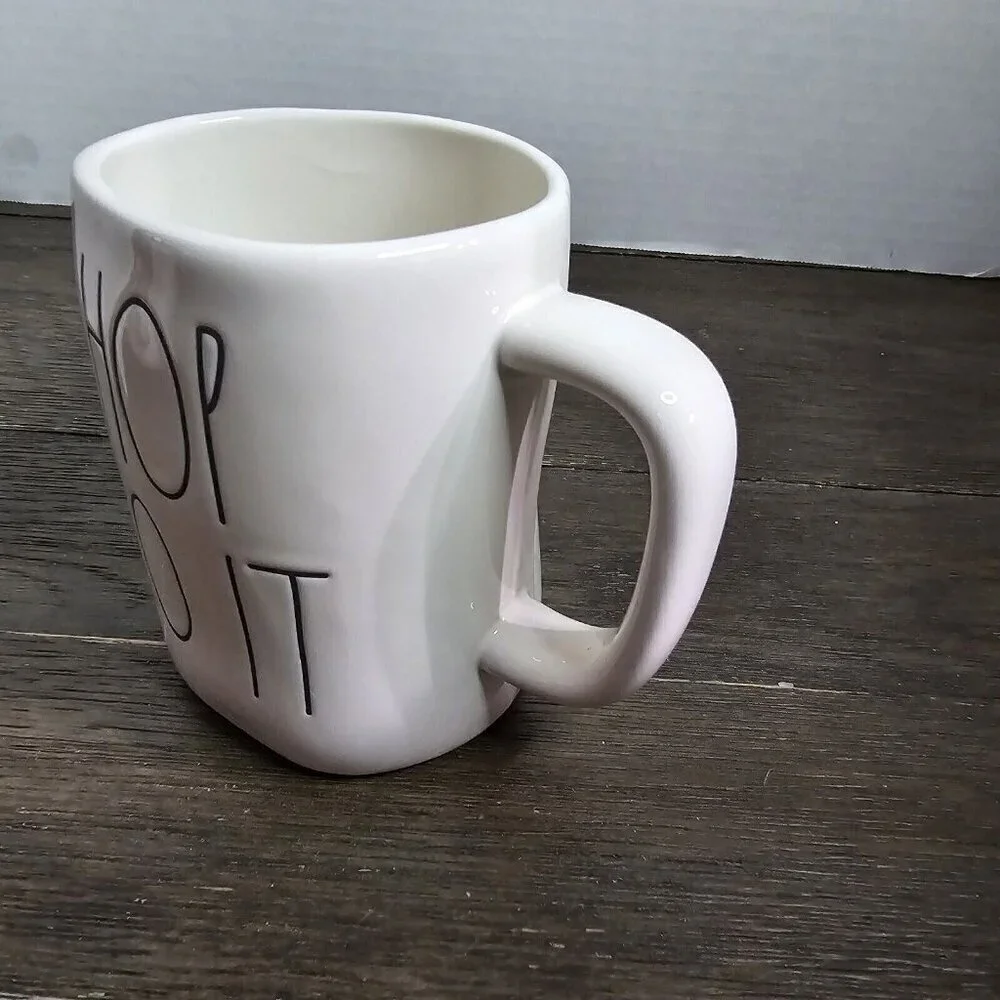 Rae Dunn Artisan Hop To It Easter Coffee Mug Magenta 2021 Farmhouse
